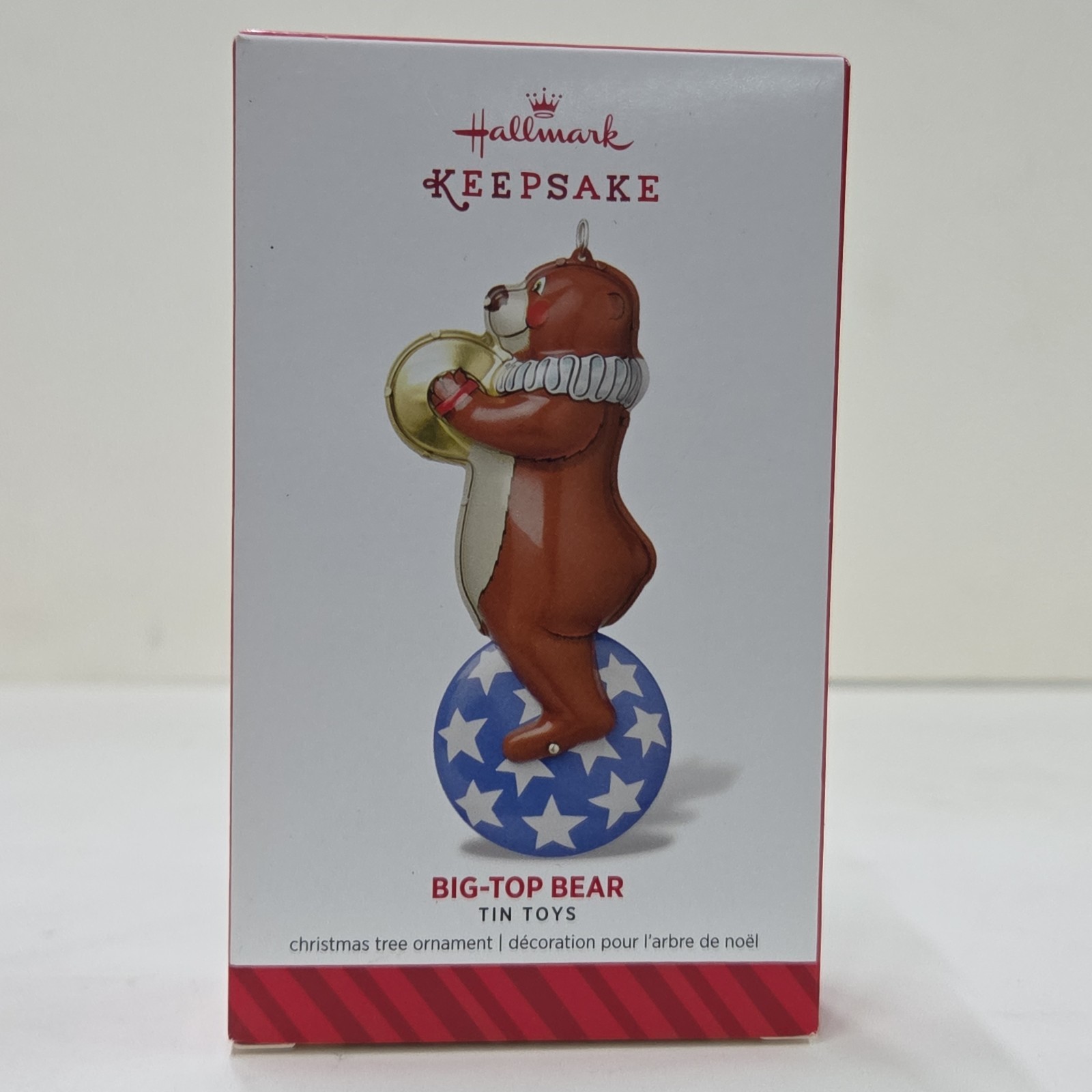 Hallmark Keepsake 2014 Big-Top Bear Tin Toys Ornament