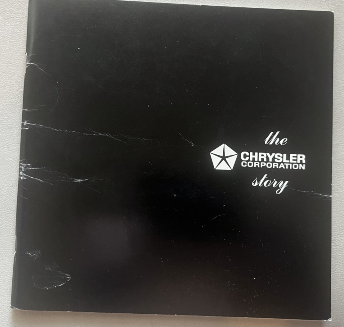 The Chrysler Corporation Story Booklet - Pub. By Chrysler in the early 1960\'s