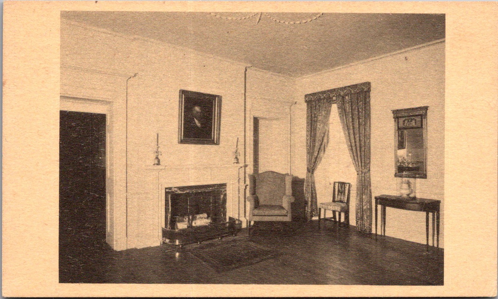 Philadelphia Museum of Art Derby House Room Vintage Postcard 5P21-15