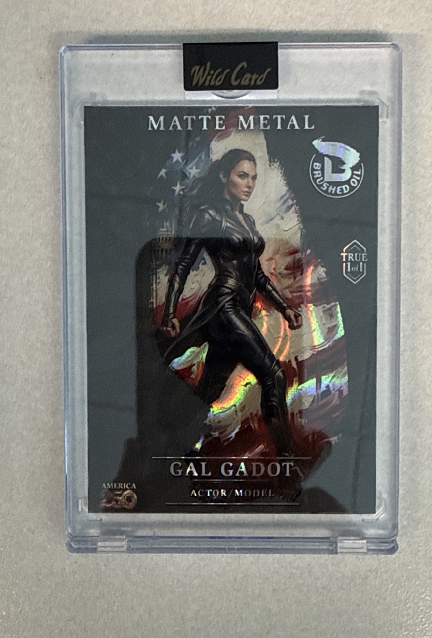 2026 Wild Card Matte Metal America 250 Exclusive Gal Gadot Brushed Oil True 1/1