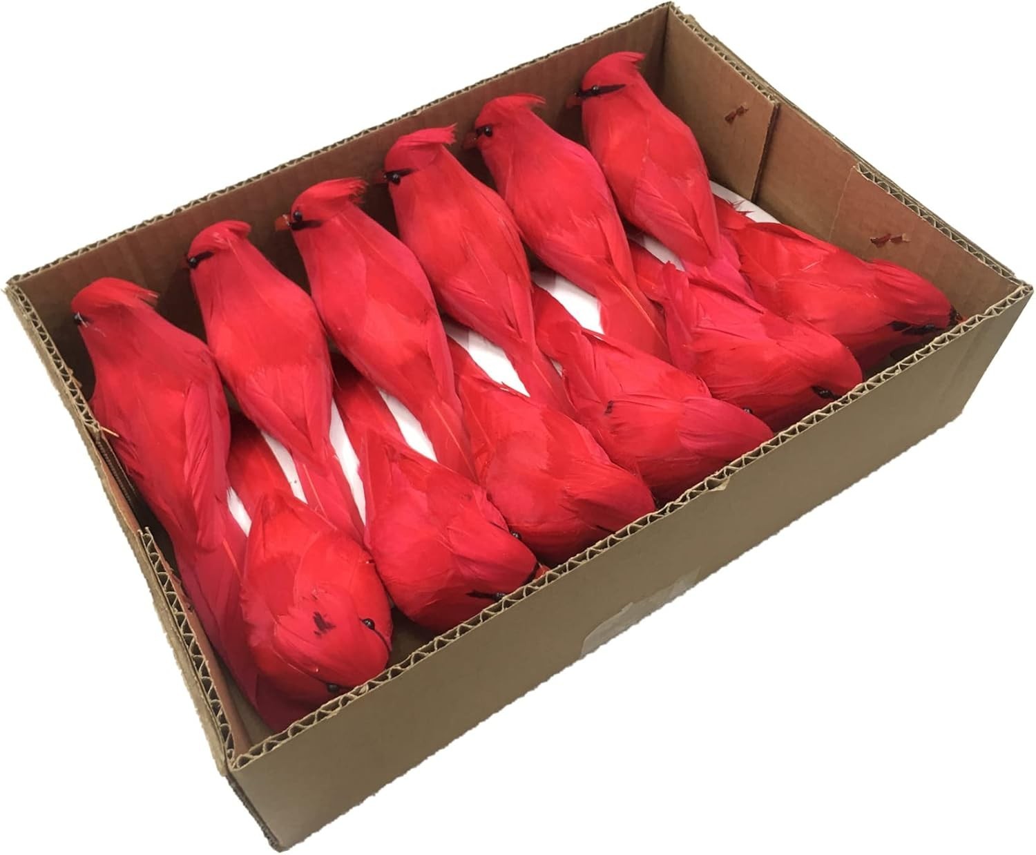 12 PCS Red Cardinals Ornaments Birds Christmas Cardinal Clip for 