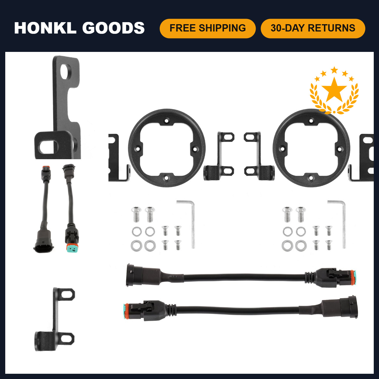 Auxbeam XP-Ultra Series 3 Inch Fog Light Brackets Kit for Toyota 2012~2022 Tacom