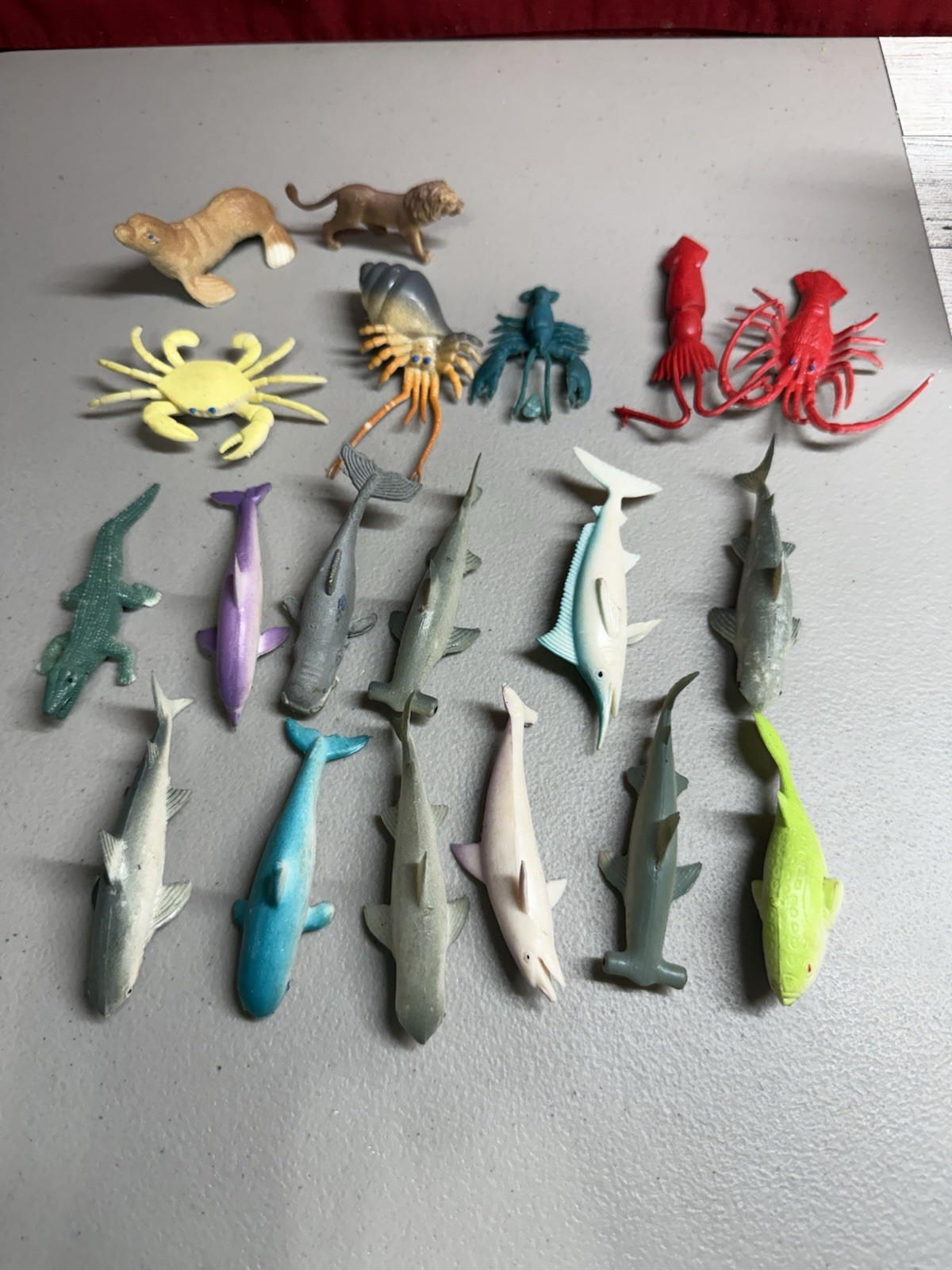 Vintage PVC Marine Animal Figurines Lot made in China