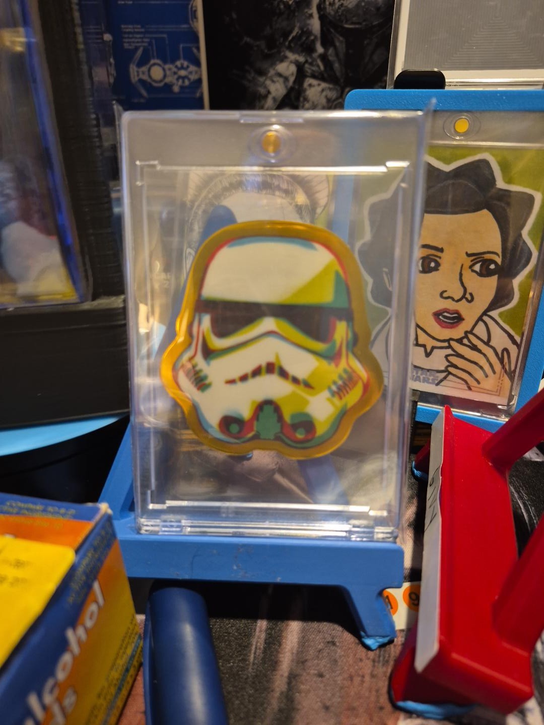2026 Topps Chrome Star Wars Stormtrooper Command Helmet Gold /50 Card #SC