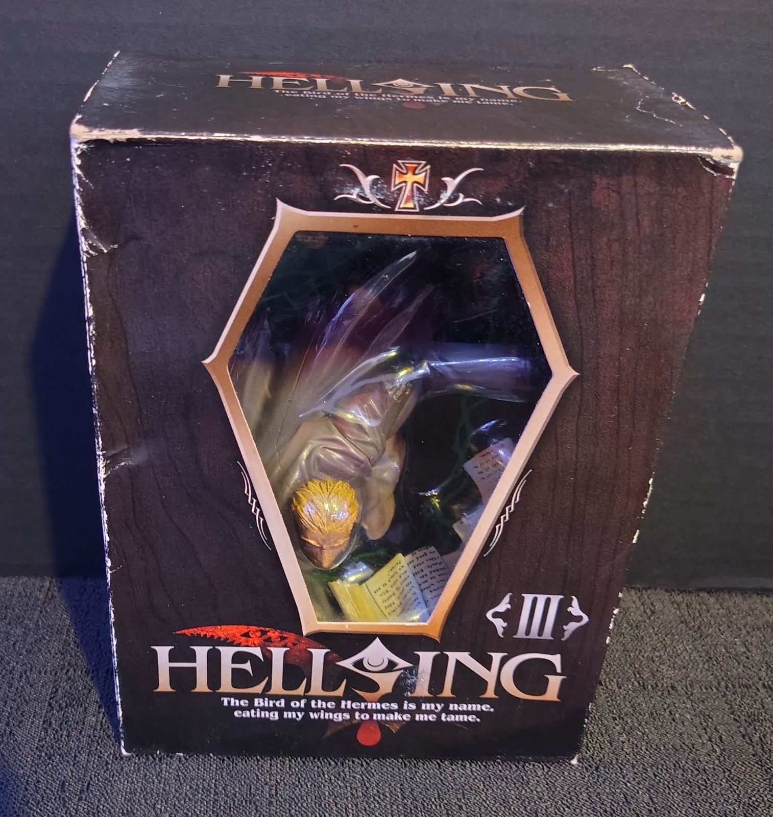RARE Hellsing Plaque III Anderson Figure Japan box wear NEW OPEN BOX