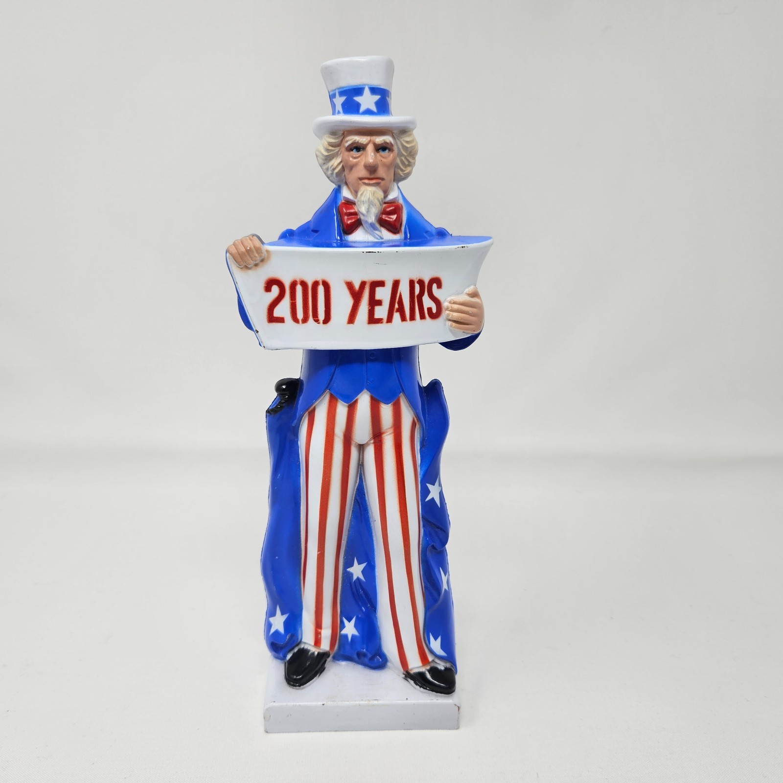 Vintage 1975 Uncle Sam 200 Years Plastic Coin Bank