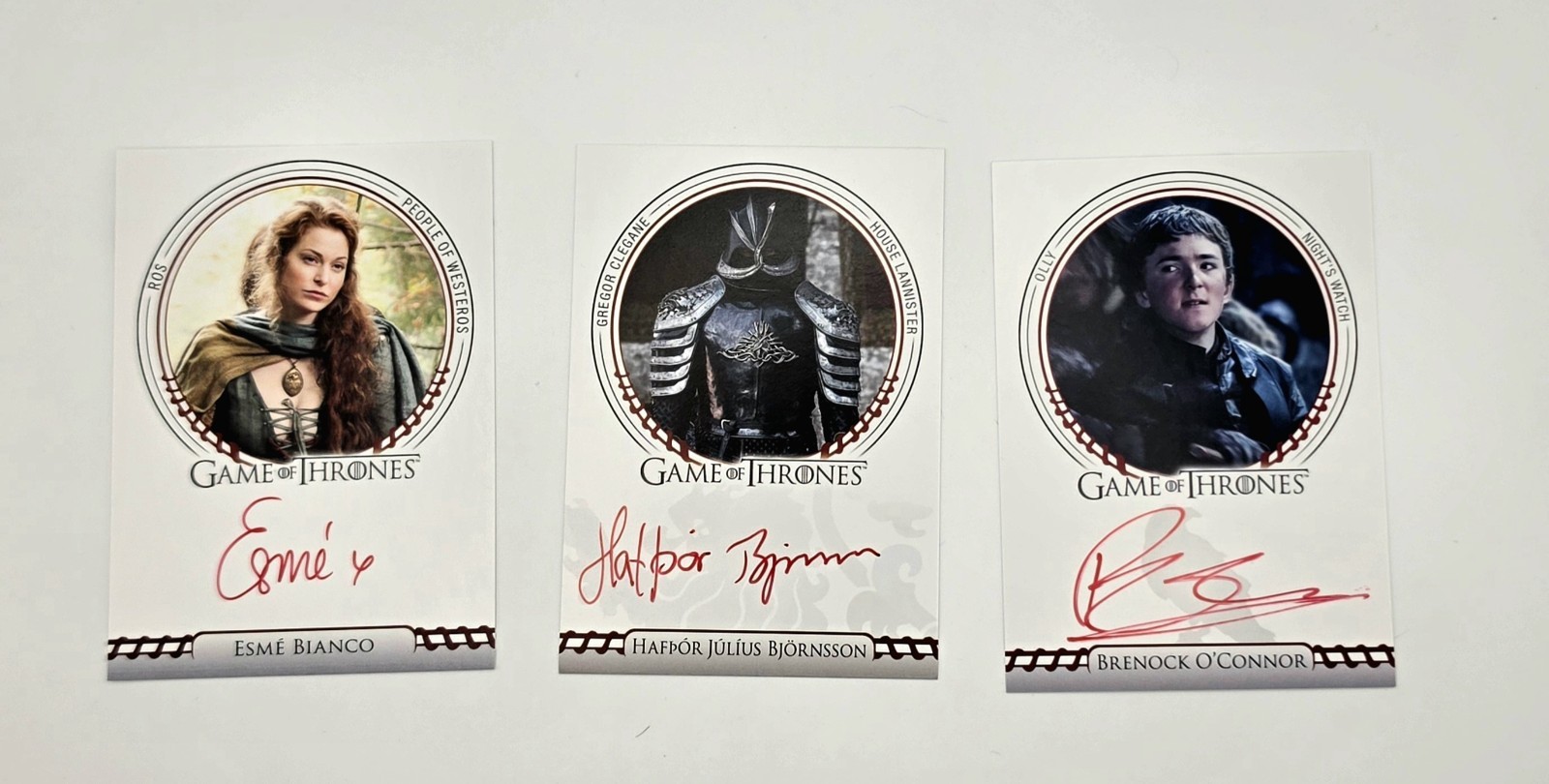 2024 Rittenhouse Game Of Thrones Legends of the Realm Auto 11 Card Lot
