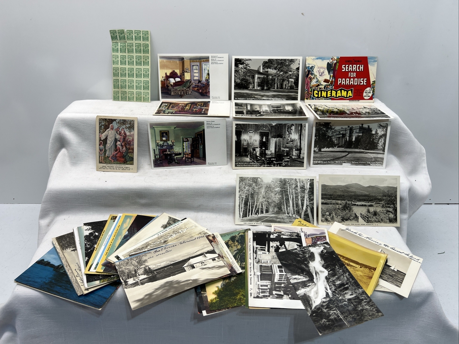 Vintage Postcard Lot 50 Cards FDR Home New Hampshire Maine Yacht Racing C43