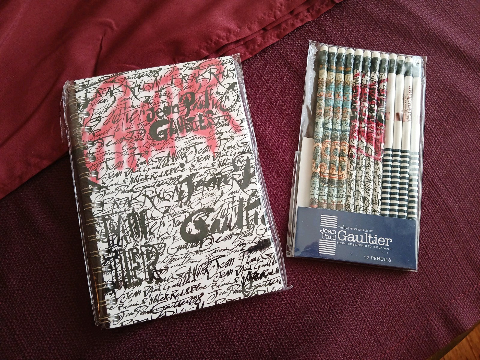 Jean Paul Gaultier Journal 12 Pencils Gift Fashion From Sidewalk to the Catwalk
