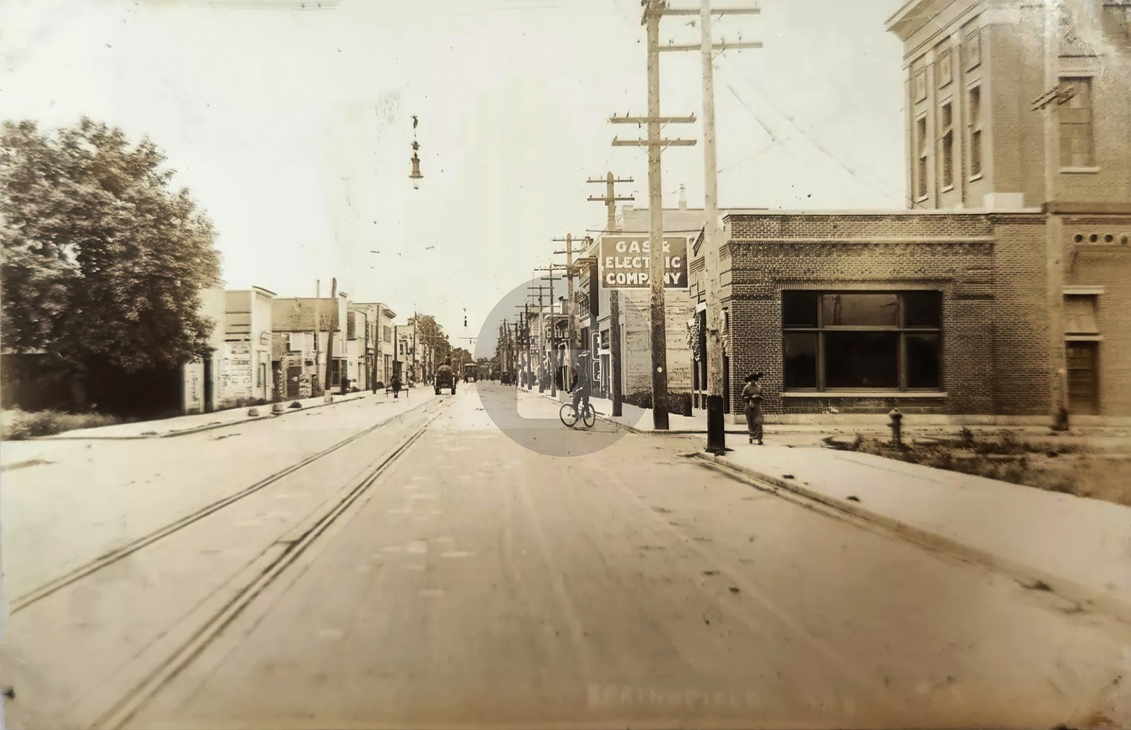 Springfield Oregon Business Street View RPPC Photo Postcard COPY