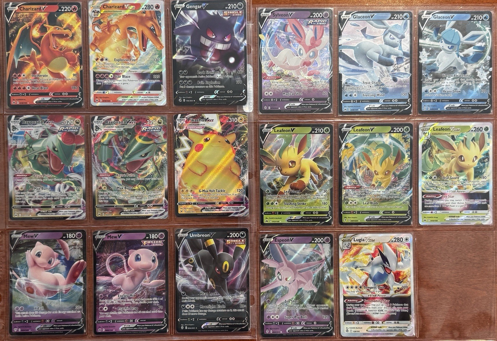 Pokemon TCG Sword And Shield Charizard Gengar Pikachu Umbreon V Vmax Vstar Lot