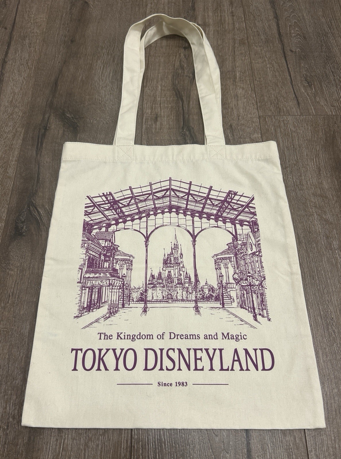 Tokyo Disneyland Tote Bag The Kingdom Of Dreams And Magic Disney Japan 13x16