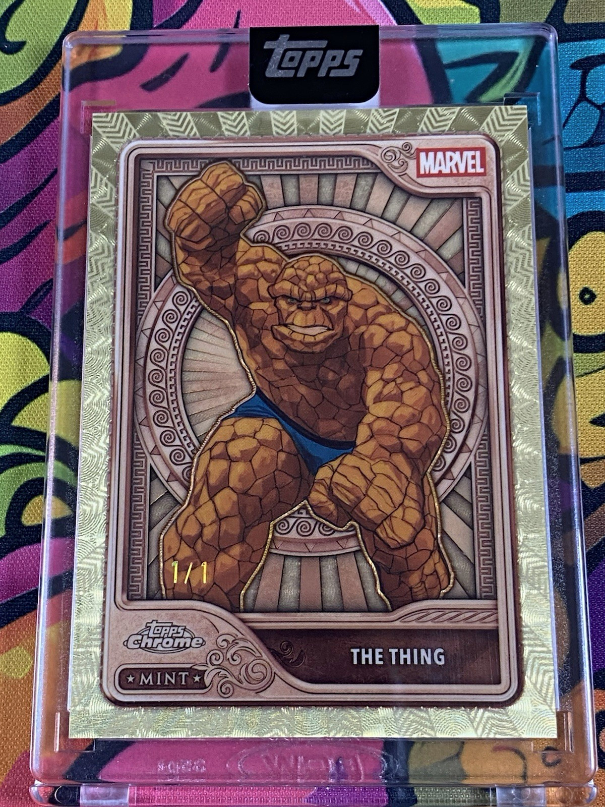 ✨The Thing - 2026 Topps Mint Marvel 1/1 encased Superfractor Bronze #1✨