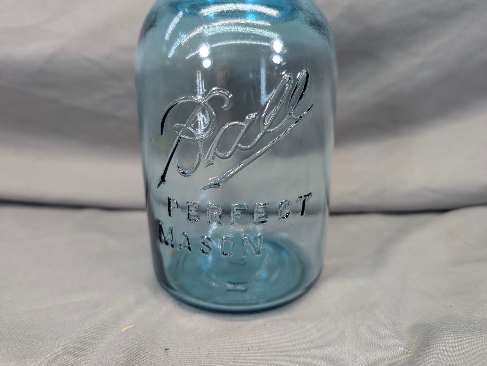 Ball 1913-1914 offset Perfect Mason Blue/Aqua Quart Jar Mold #'s 14 8 7    $10ea