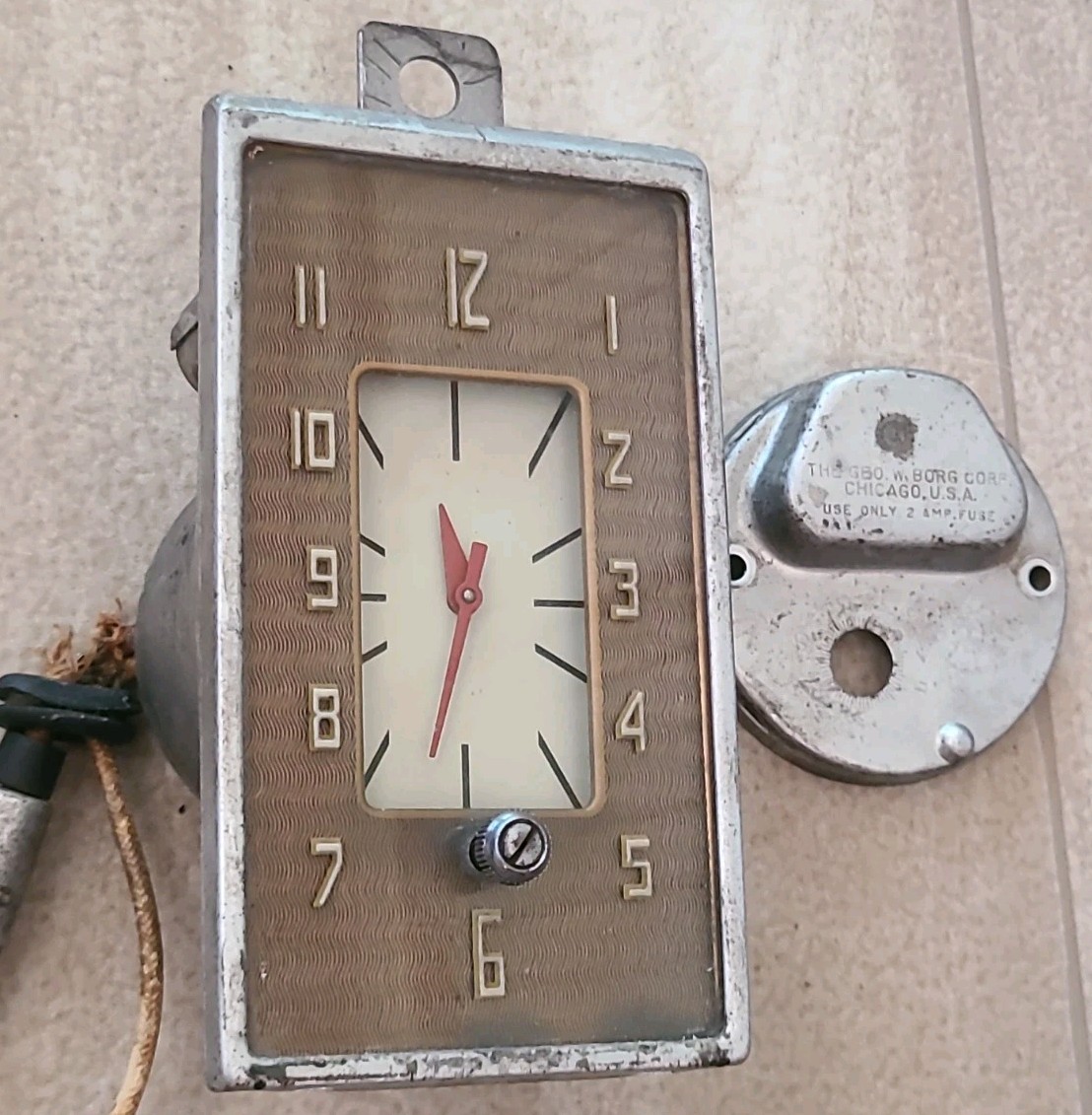 1941-42 Chrysler Dash Clock Royal Windsor Saratoga New Yorker Imperial For Parts
