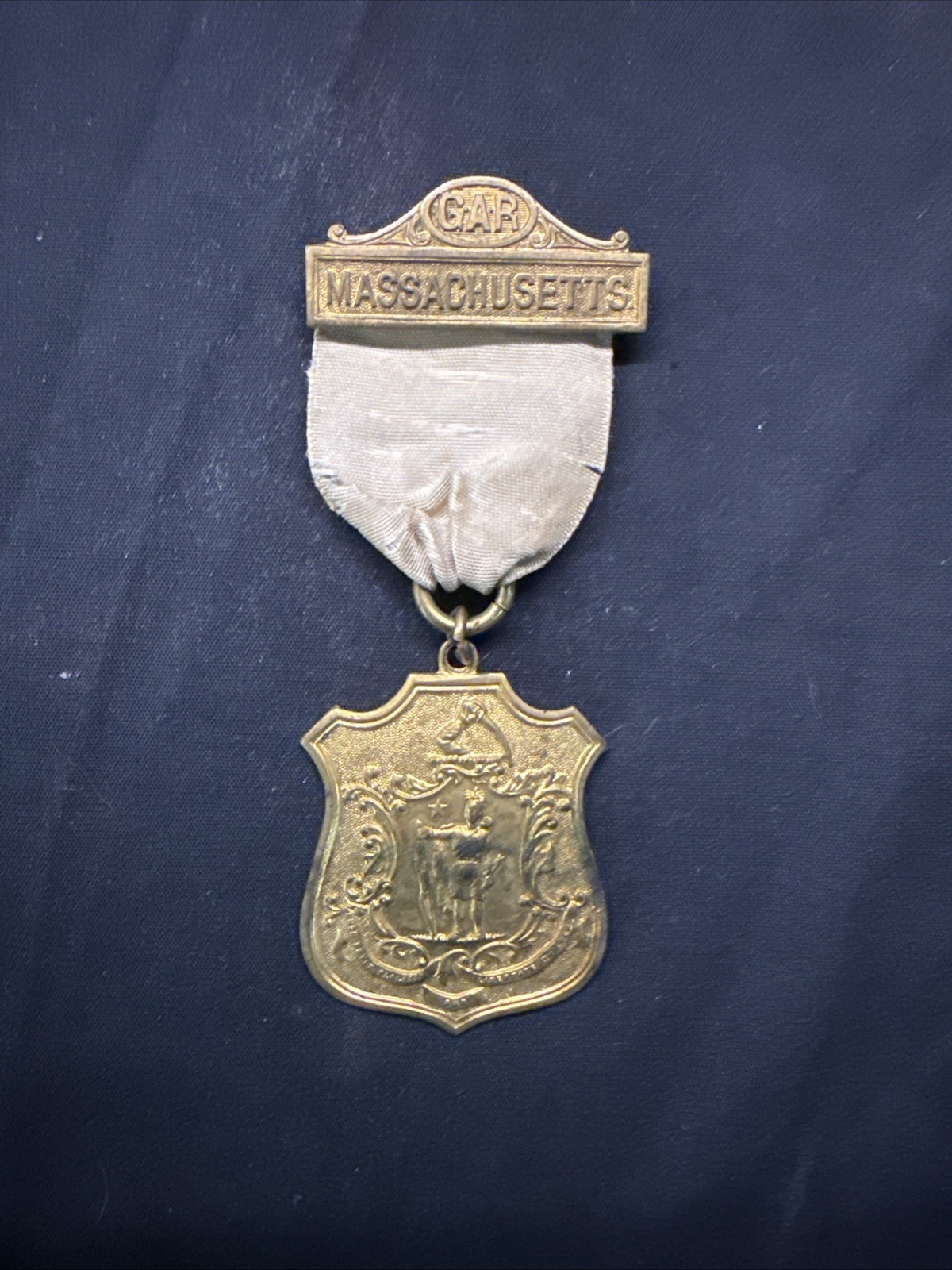 Massachusetts Grand Army of the Republic (G.A.R.) medal, 1892 with Ribbon