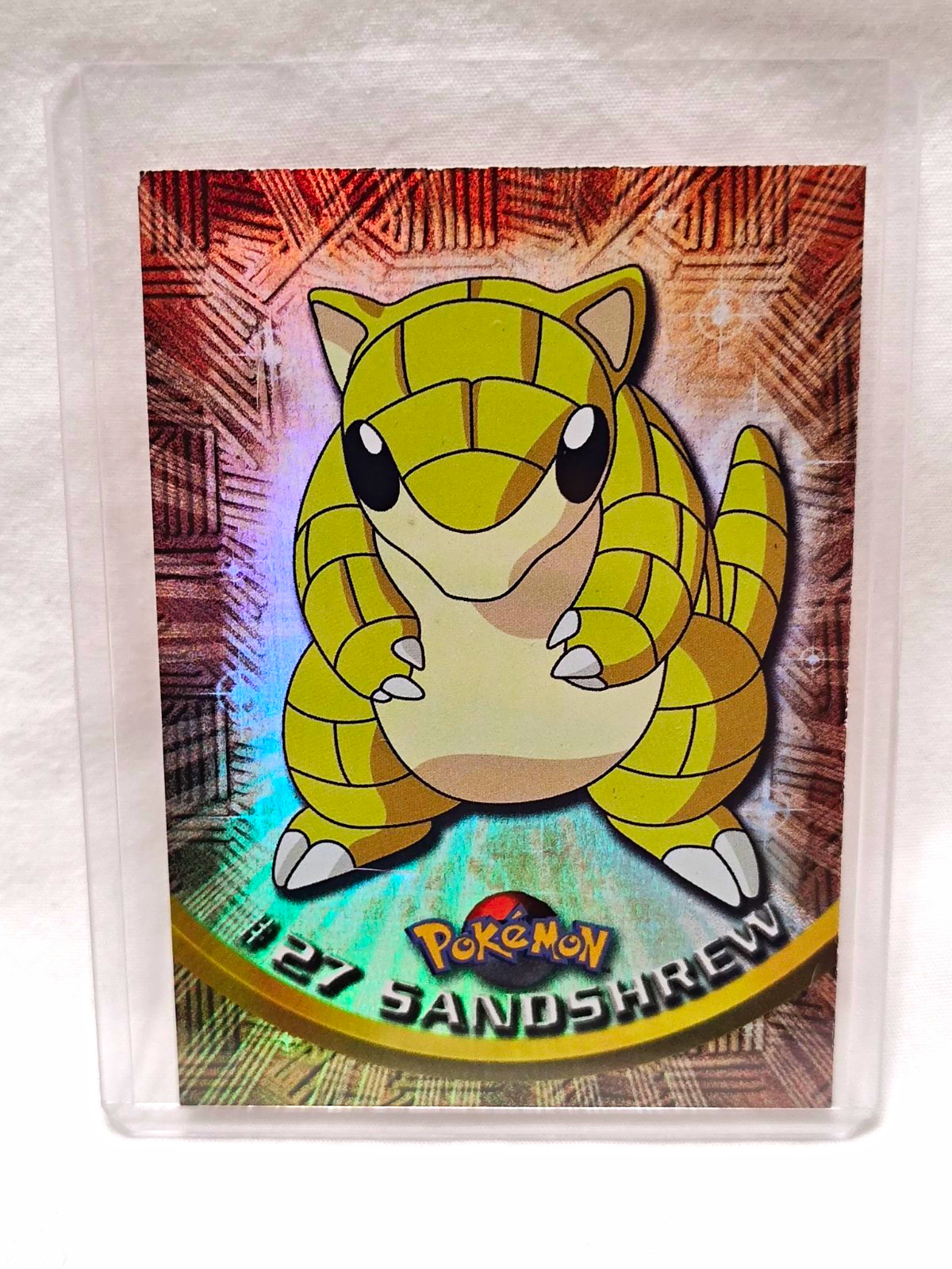 Topps Pokémon TV Animation Edition 1999 Sandshrew #27 Holographic Card