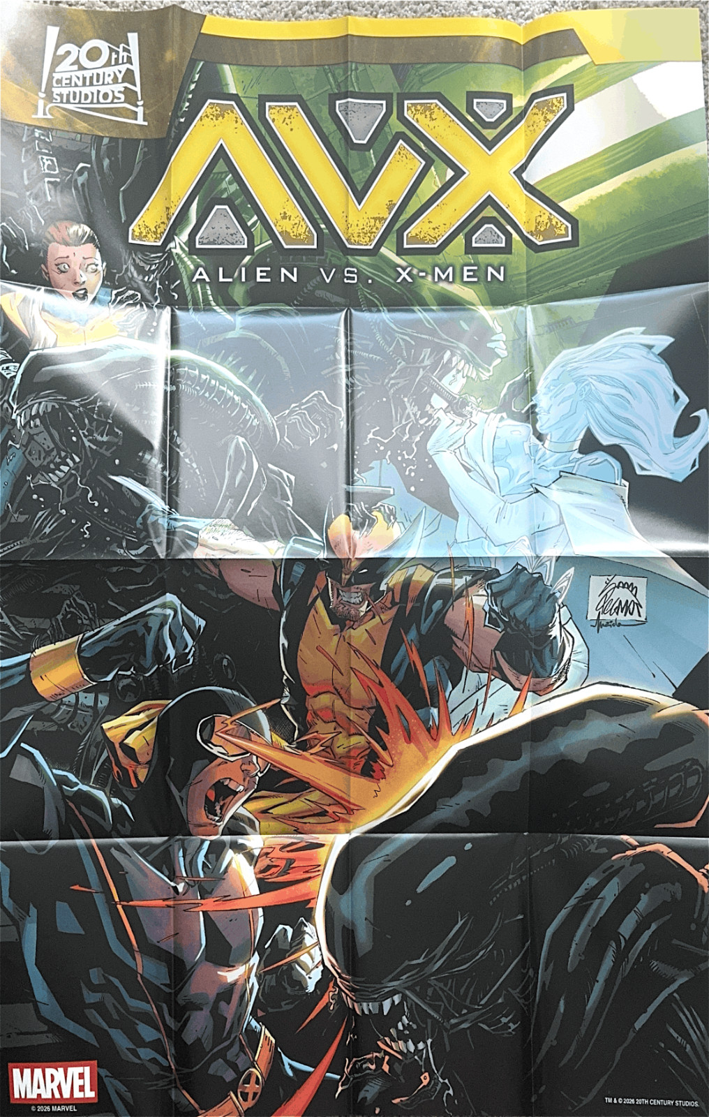 AVX (Aliens vs. X-Men) #1 - Folded Promo Poster 24
