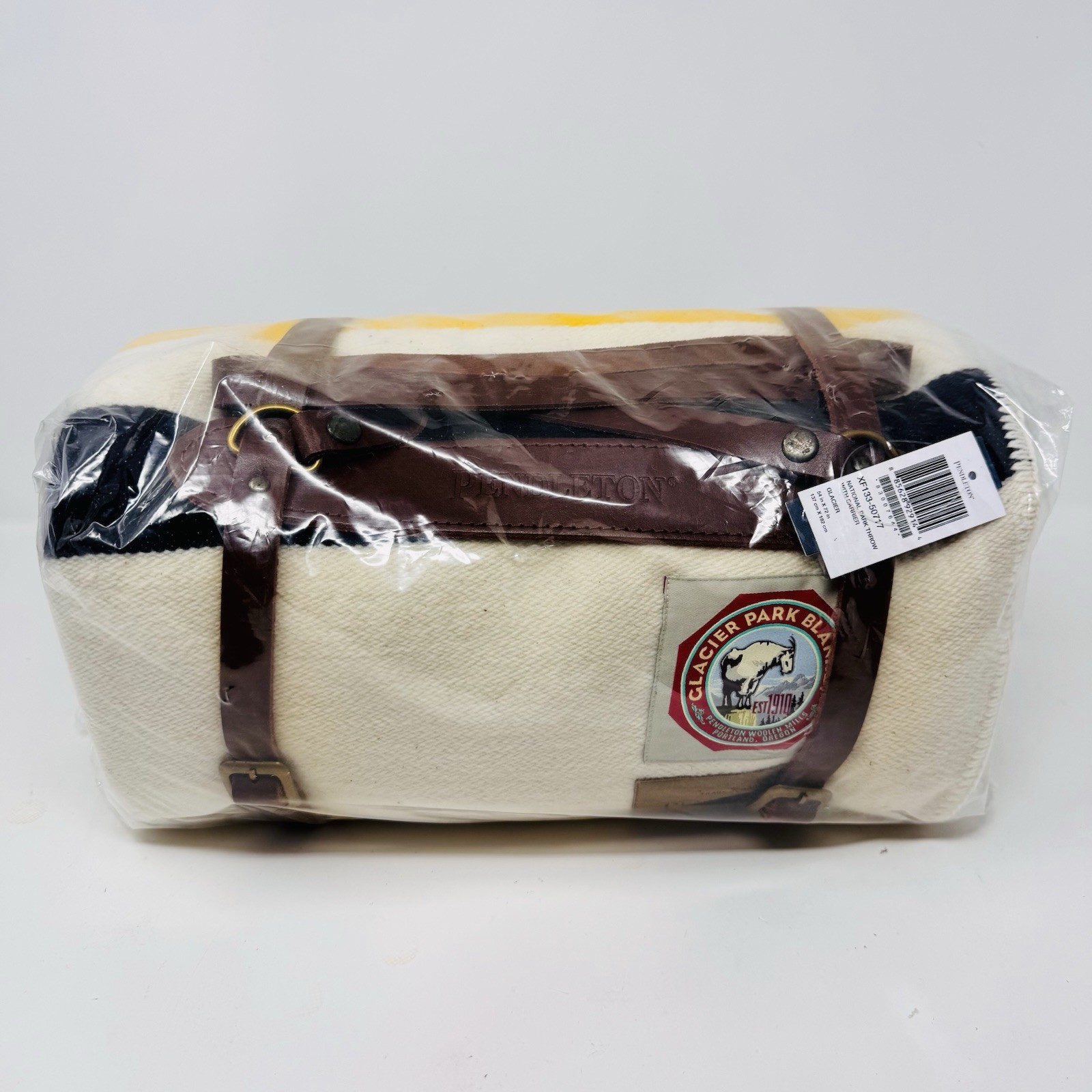 NWT Pendleton Glacier National Park Throw Blanket with Leather Carrier |  Sealed