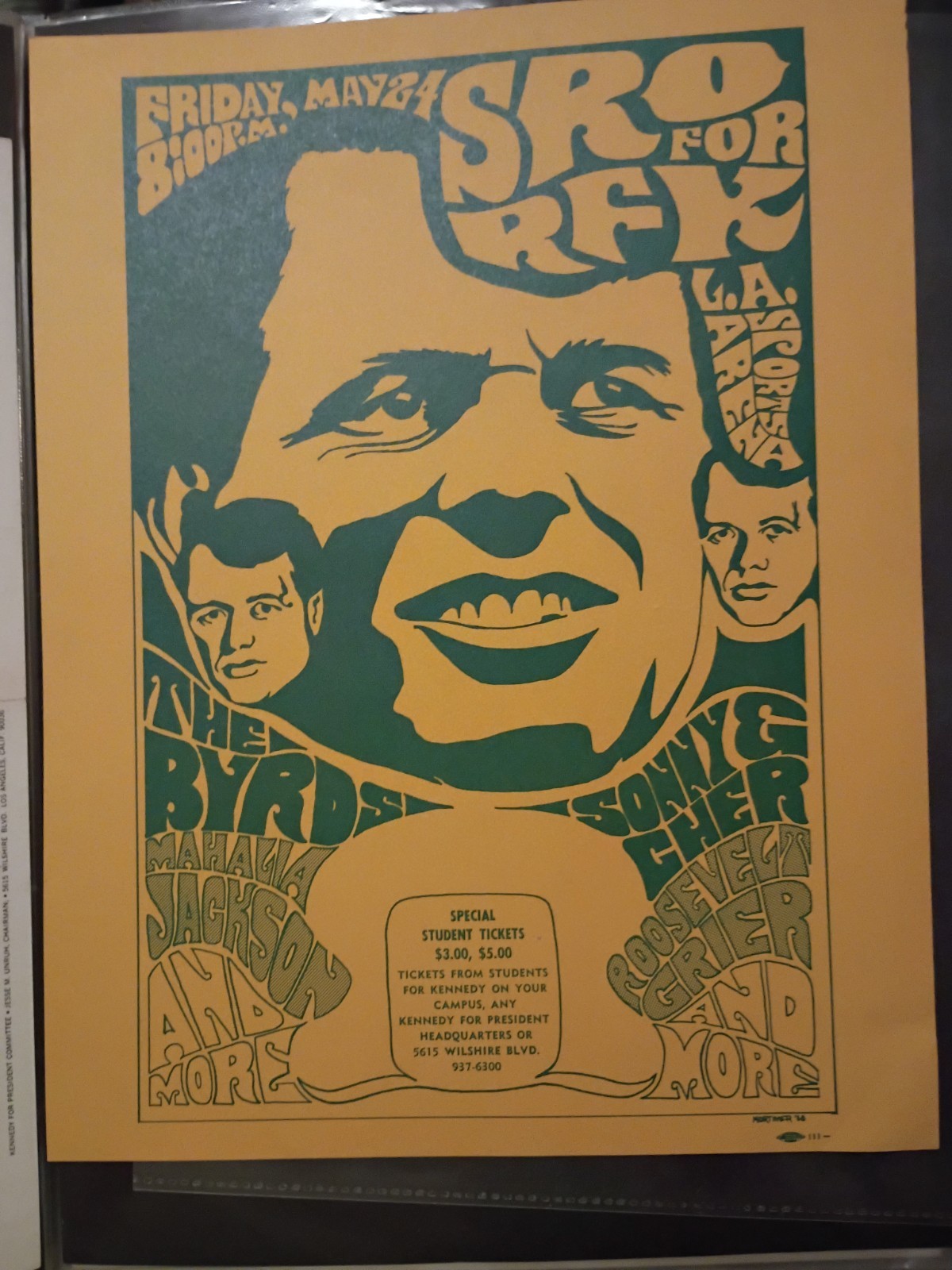 Robert F Kennedy SRO For RFK Flyer