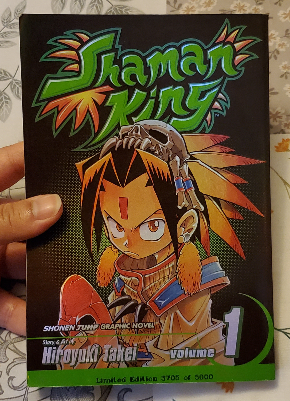 Shaman King Vol 1 Manga Holo Foil Holographic Limited Edition Hiroyuki Takei