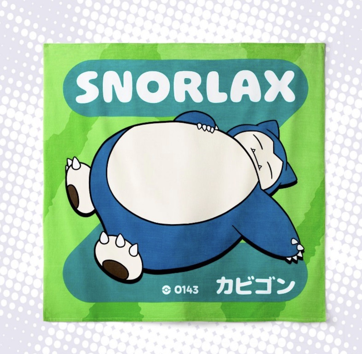 Pokemon Target Snorlax Beach Towel Oversized 72x72 Beach Towel Limited Edition