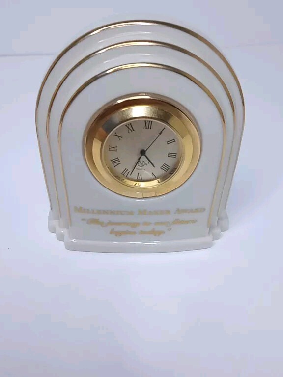 Vintage Lenox Eternal Desk Clock 3.75\