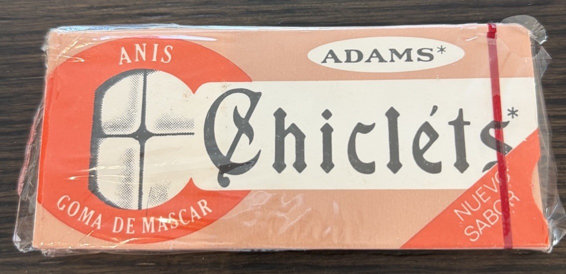 Vintage ADAMS ANIS/LICORICE CHICLETS GUM  Cello-Sealed  New Old Stock  RARE
