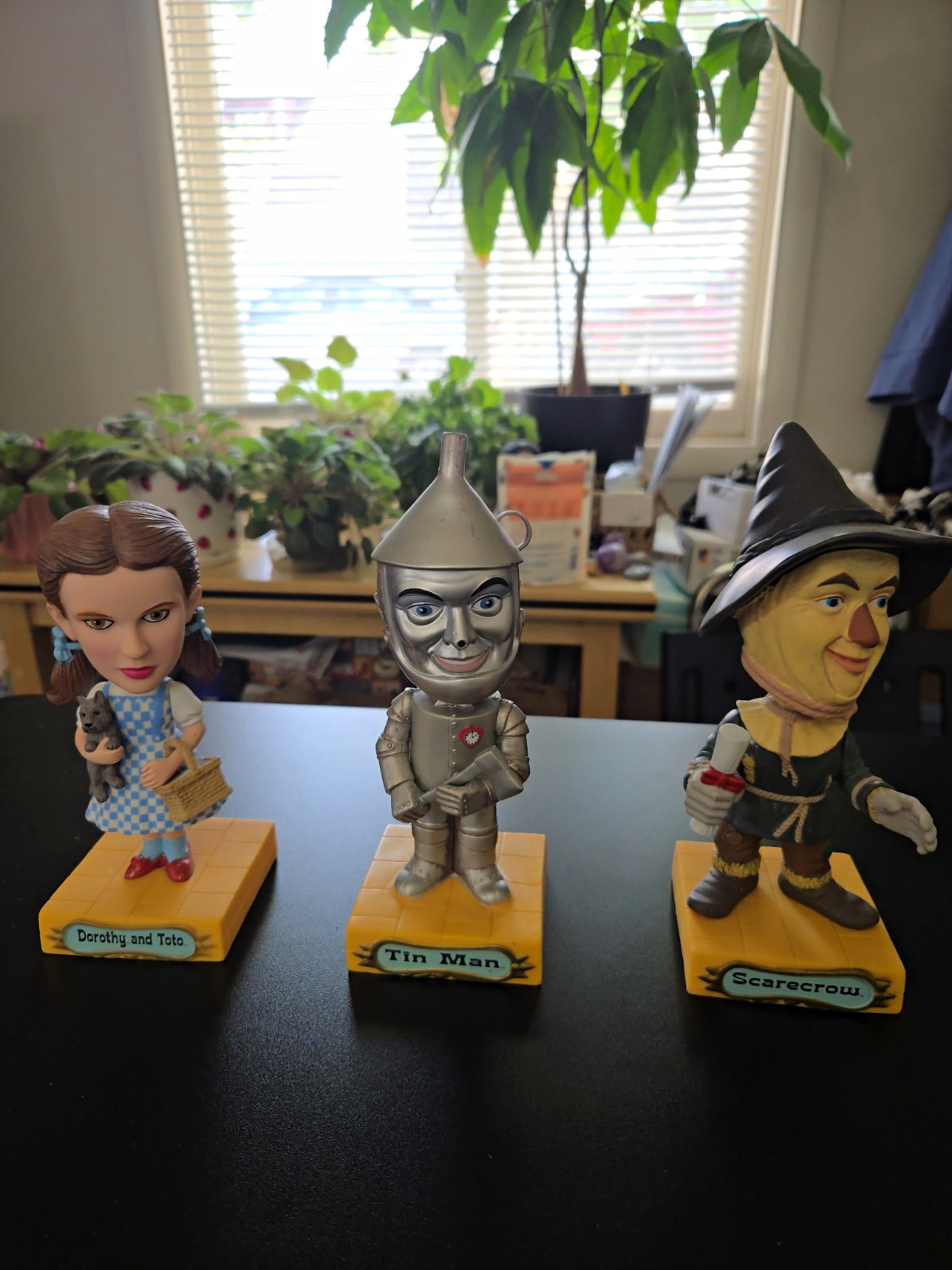 The Wizard of Oz Bobblehead Set Dorothy & Toto Tin Man Scarecrow Multicolor