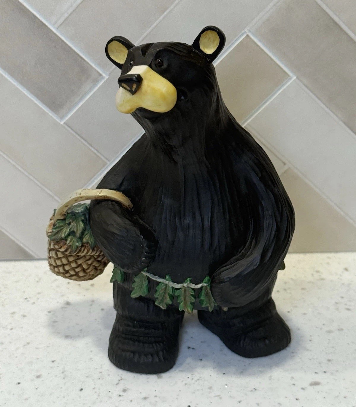 Bearfoots Black Bears Woody Figurine Jeff Fleming Big Sky Carvers Signed 6.25”