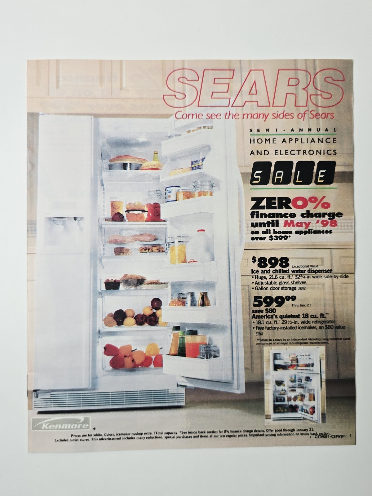 1998 Sears Circular Kenmore Craftsman Electronics Computers Catalog 28 Pages