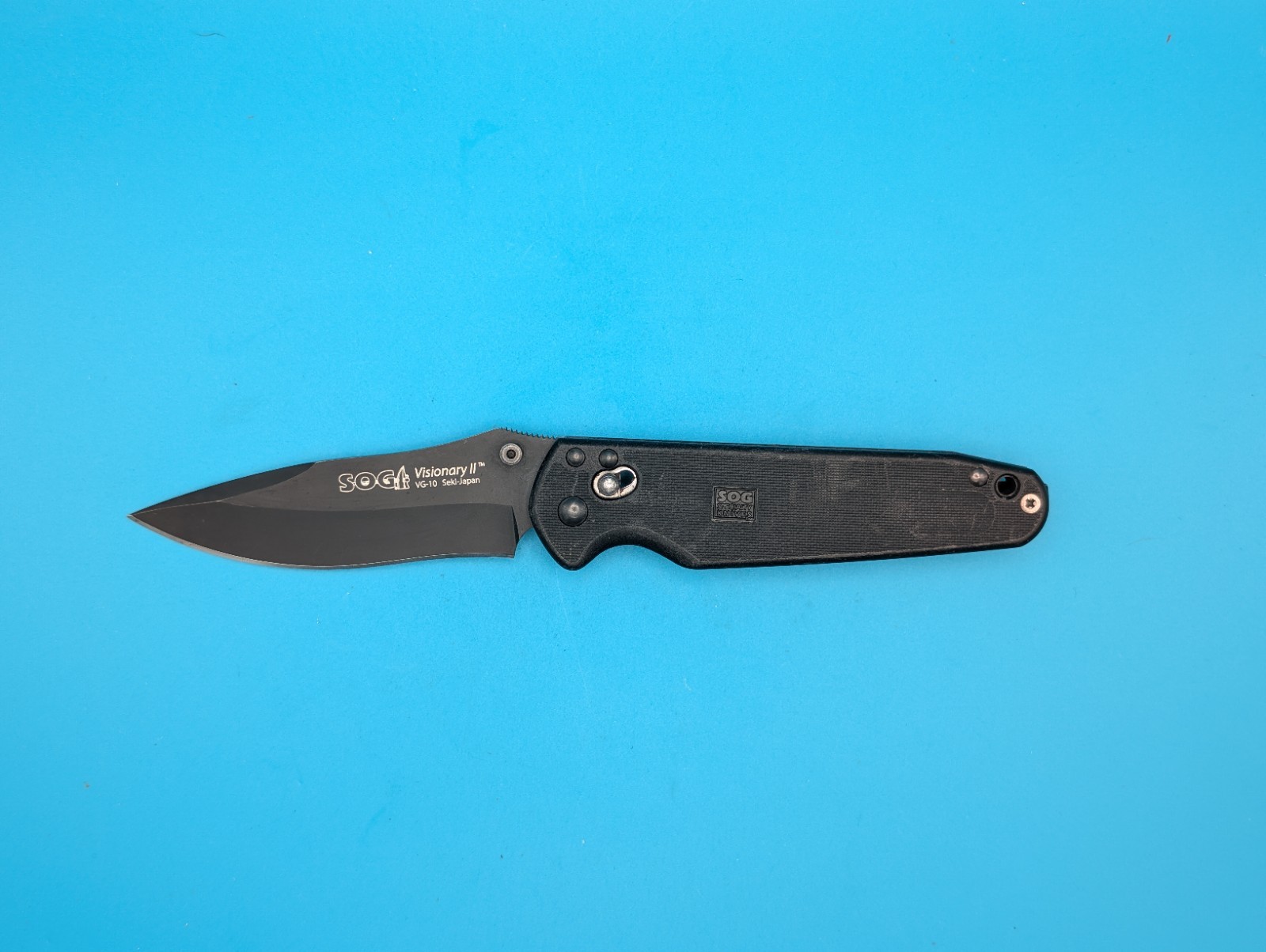 SOG Visionary II Full Size Tactical Pocket Knife - VG10 Zytel Seki City Japan