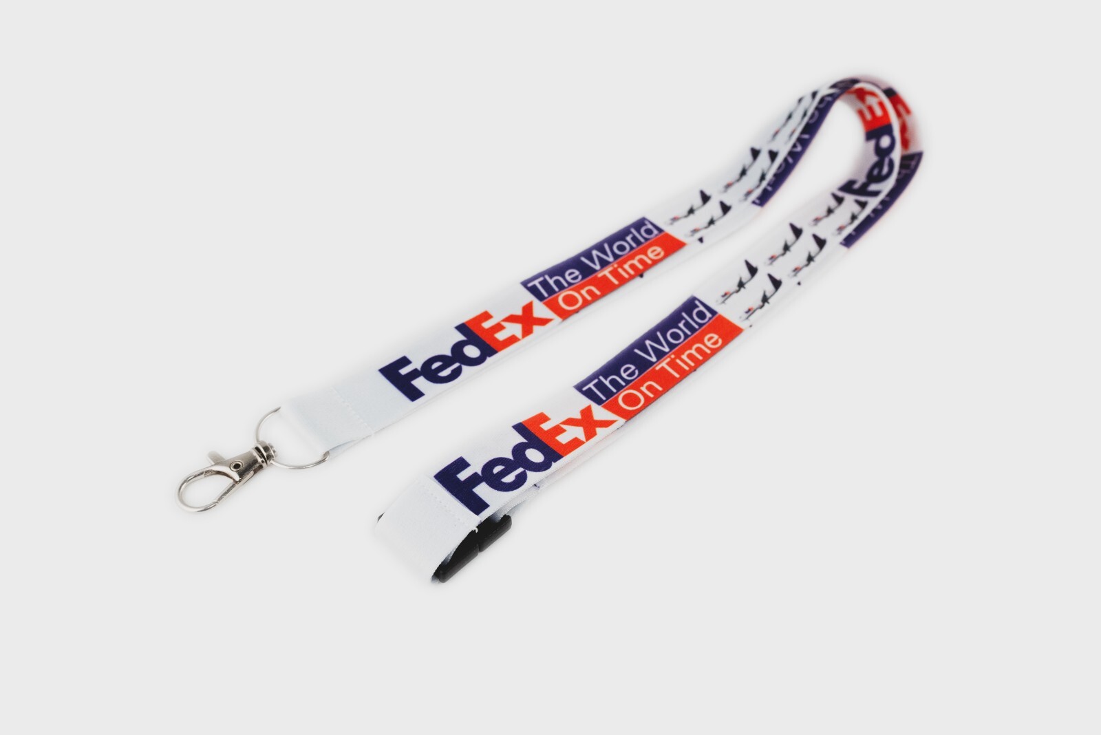 FedEx Federal Express Official Lanyard Neck Strap ID Badge Holder - Made in USA