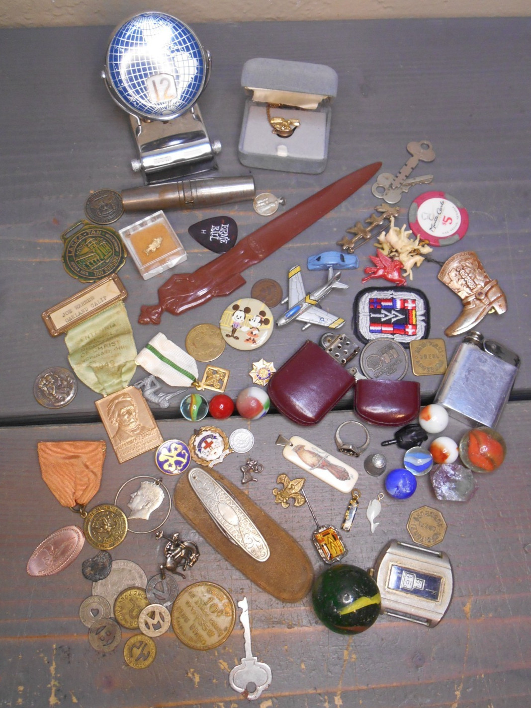 Authentic Junk Drawer Lot Vintage Retro Modern 