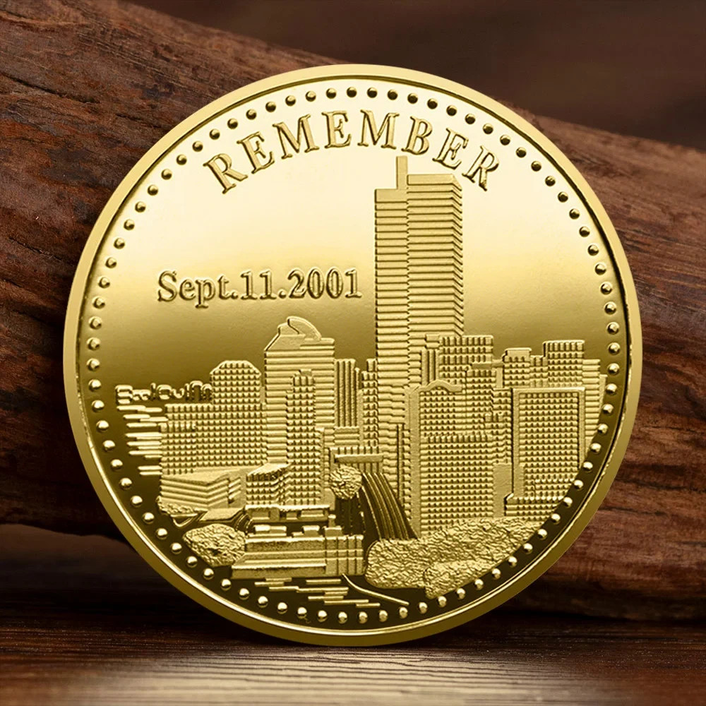 Remember September 11 2001 Commemorative Coin Honoring 9/11 Challenge Coin Gifts