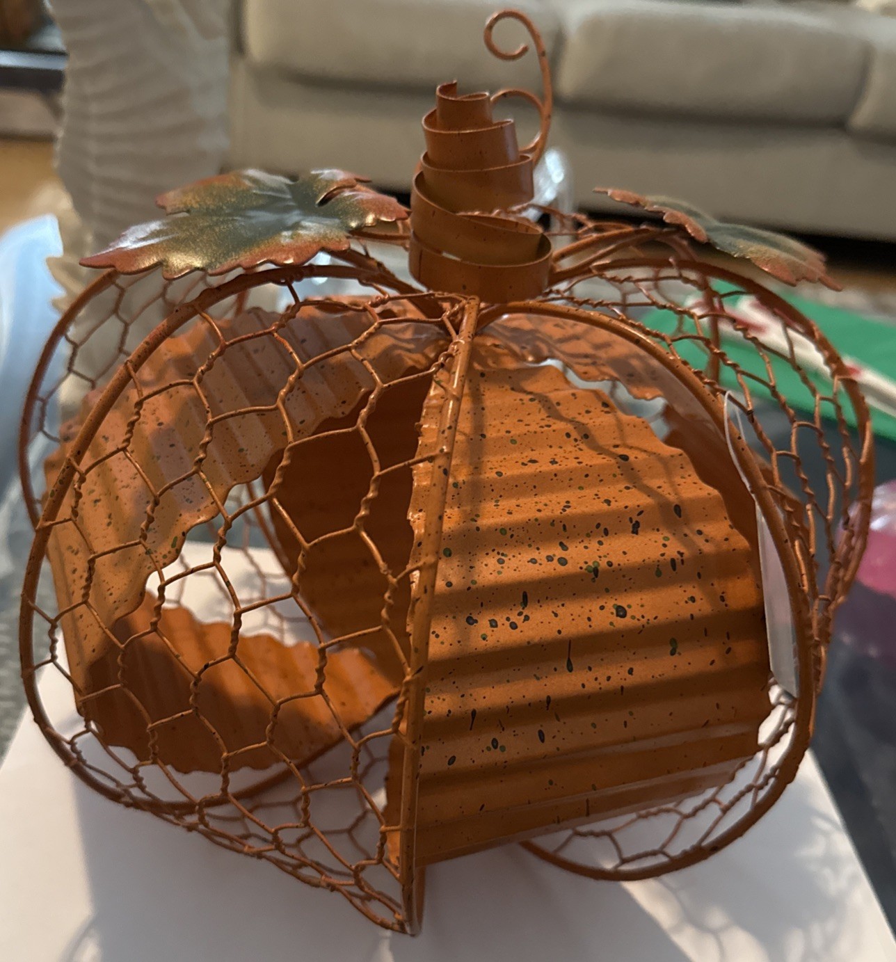 Metal Pumpkins 🎃 10x8in 2017 Hobby Lobby, Decorative Fall Decor