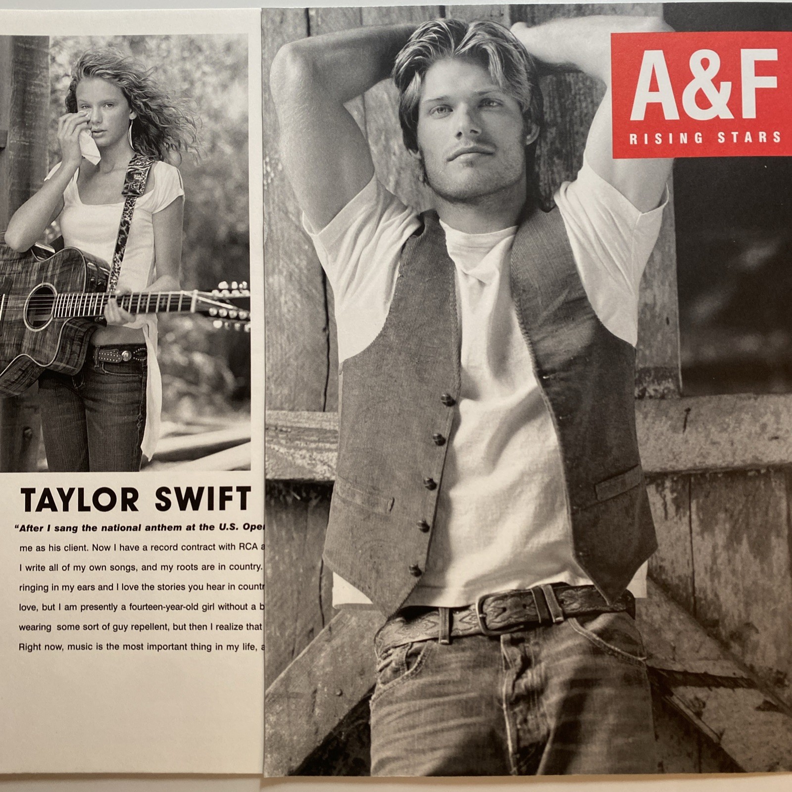 2004 Abercrombie & Fitch 20 pg PRINT AD Rising Stars Look Book A&F Taylor Swift