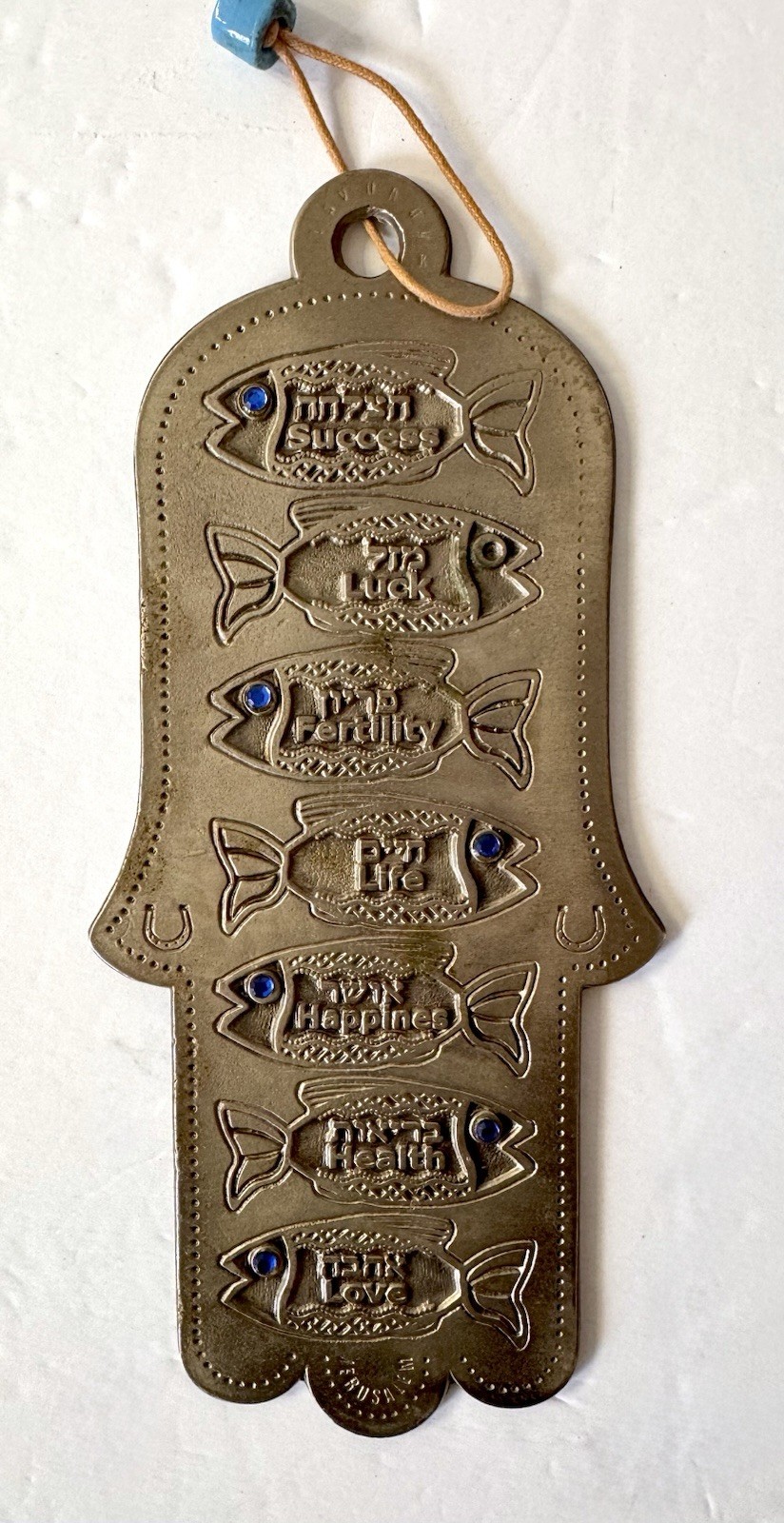 Good Luck Hamsa Large Wall Décor Hebrew Home Blessing Zavurov Judaica Israel 8