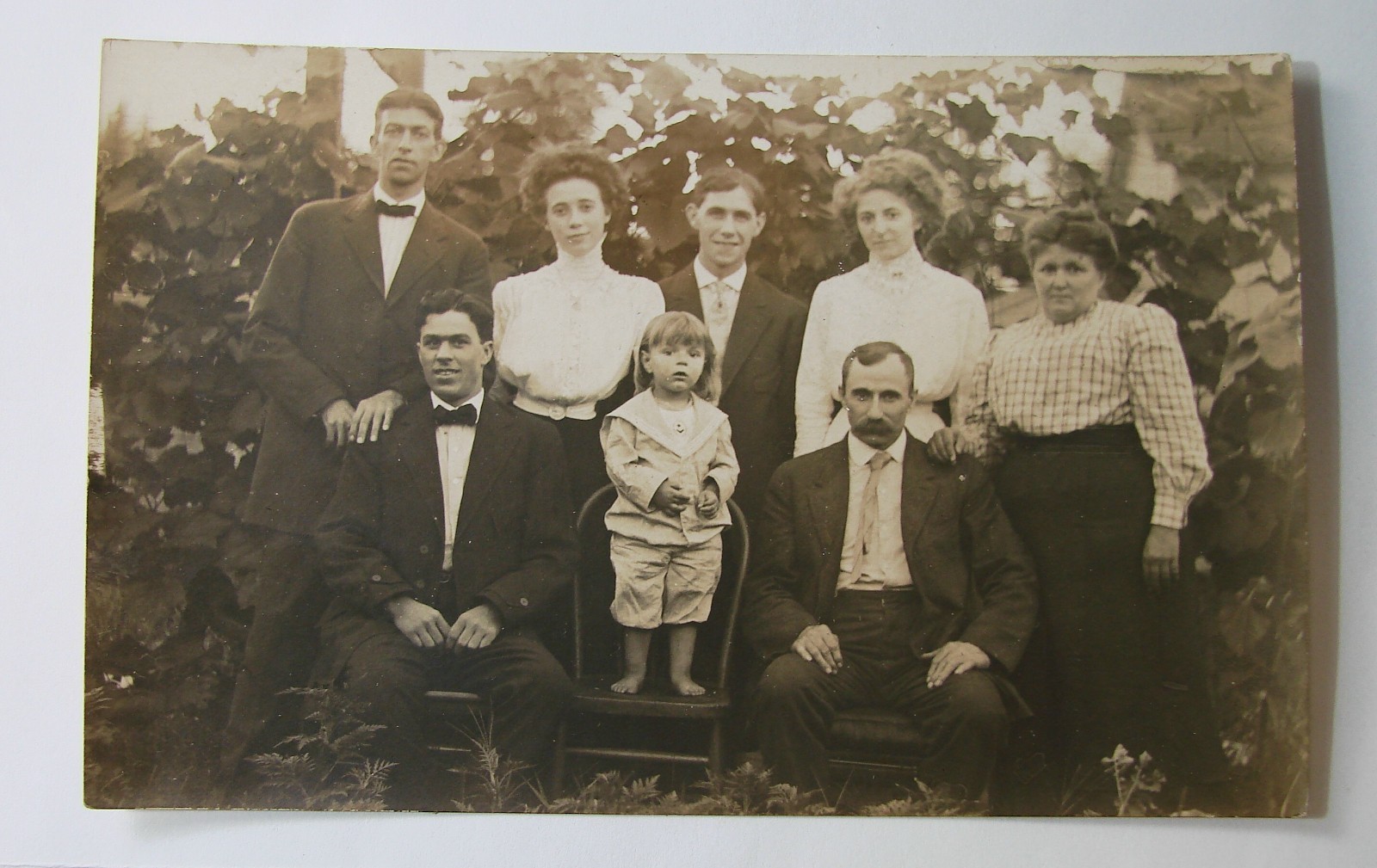 RPPC 1904-1918 Family Photo Postcard Real Photo B&W Unposted