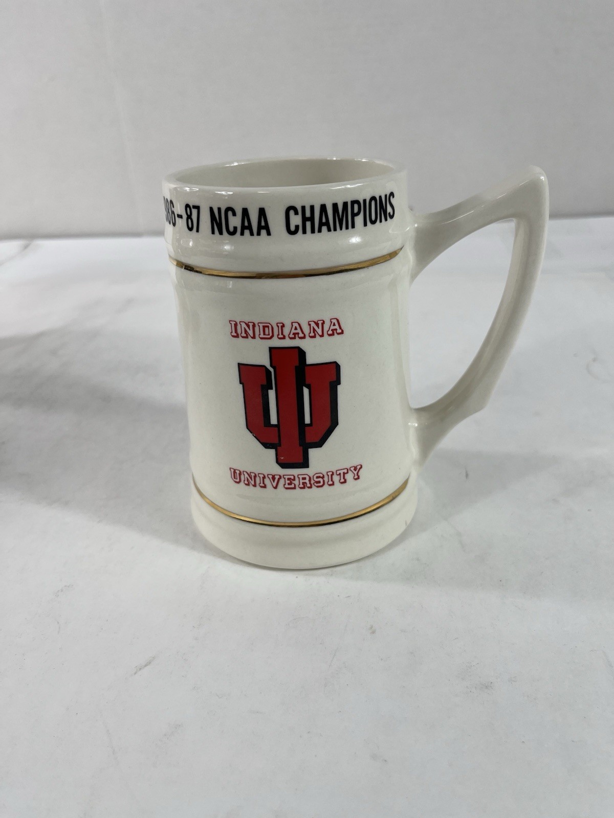 Vintage Indiana University 1986–87 NCAA Champions Beer Stein