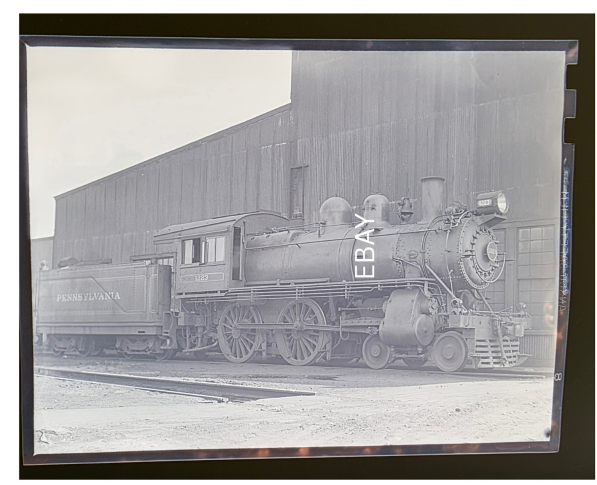 8/2/47 Pennsylvania RR No. 1223 D-16 Wilmington, DE Locomotive Photo Negative