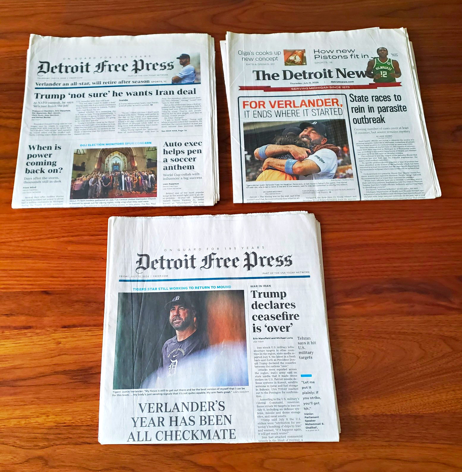 Justin Verlander Retires Detroit Tigers Detroit Free Press Detroit News 2026