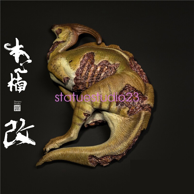 NANMU Parasaurolophus Corpse Dinosaur Statue Model Resin Display IN STOCK