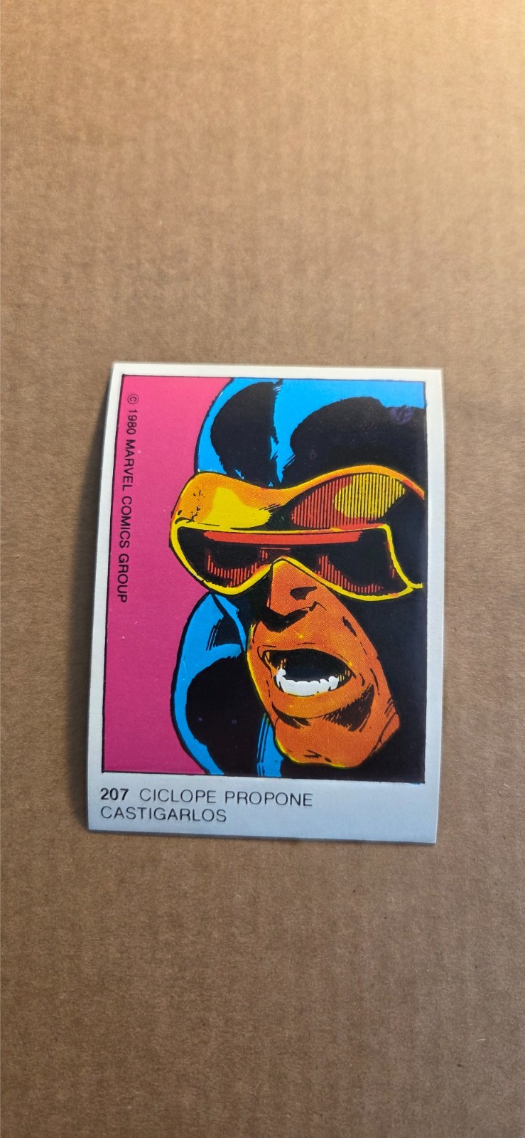 1980 MARVEL COMICS CICLOPE PROPONE CASTIGARLOS CYCLOPS #207 NM*