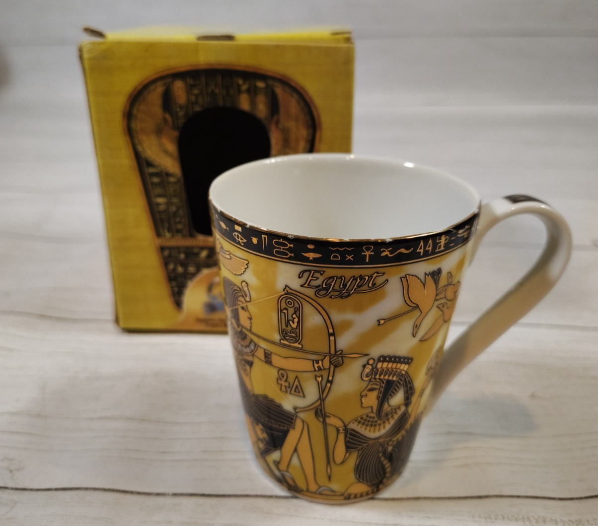 VTG  Fathi Mahmoud, Limoges, Egyptian, Coffee/Tea, Mug/Cup, Cleopatra, Pharoah.