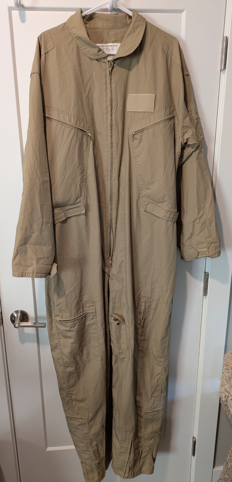 Vintage 90s Desert Storm Air Force Flight Suit Intermediate Military Coveralls