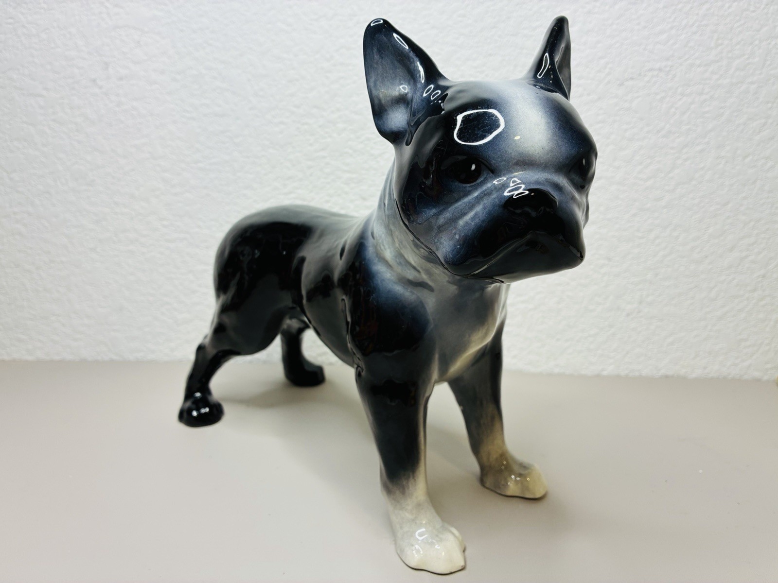 Vintage Boston Terrier Porcelain Dog Frenchie 
