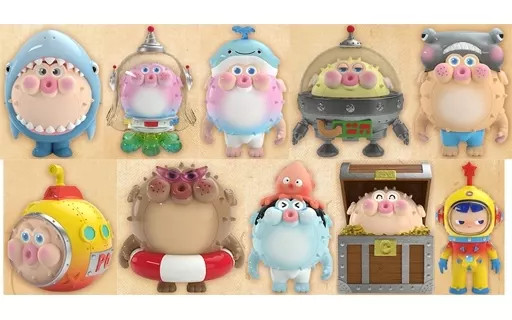 ChubbyPopo Ocean Series Trading Figure Set All 10 Collectible Toys