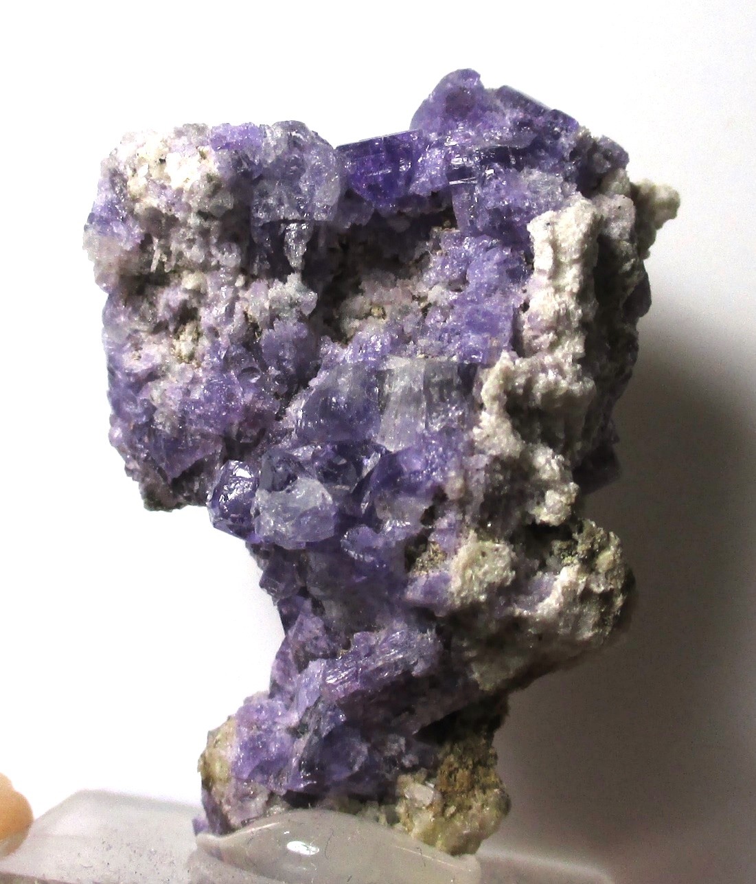 Nice vibrant Fluorapatite crystal cluster - Minas Gerais, Brazil - Apatite 