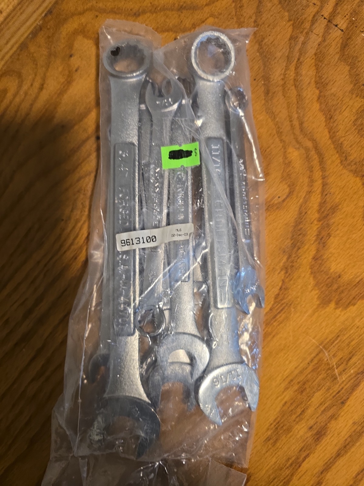 Craftsman SAE wrench set made in usa open bag missing 4, 9 Pcs